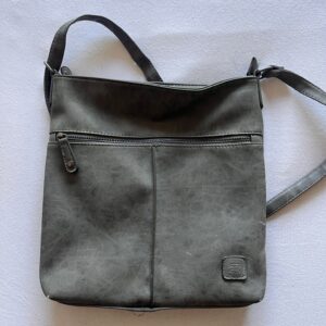 Luxe grijze tas-Leer